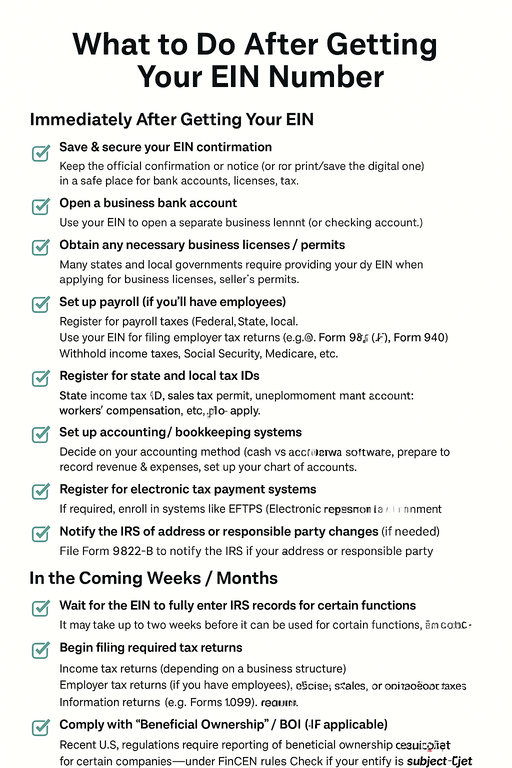 Getting Your EIN Number