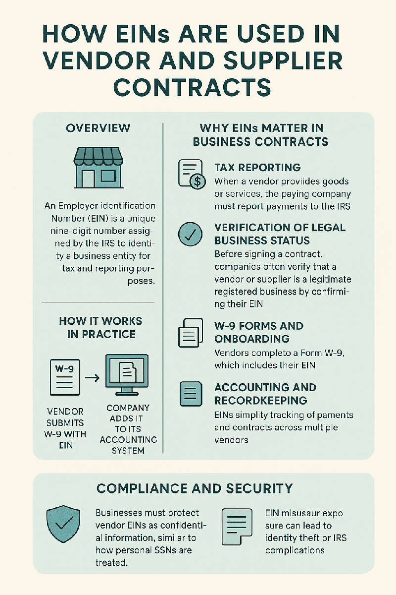 How EINs Are Used in Vendor and Supplier Contracts