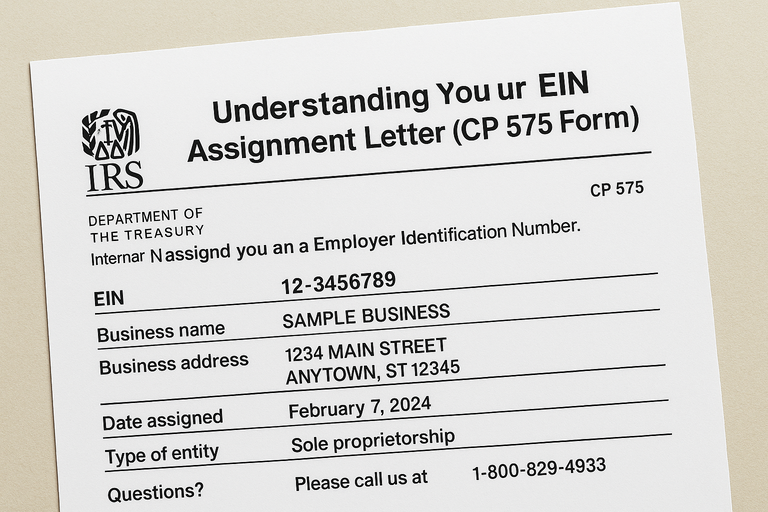 Understanding Your EIN Assignment Letter (CP 575 Form)