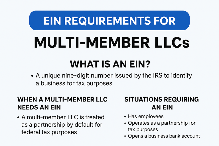 EIN requirements for multi-member LLCs