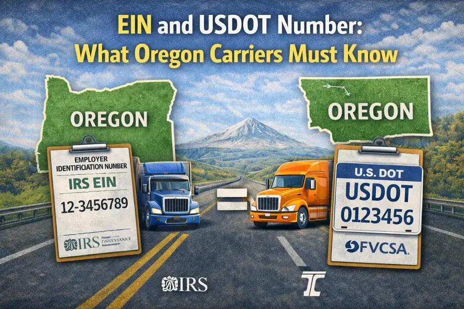 EIN and USDOT Number in Oregon